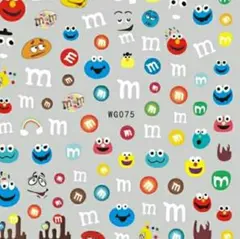 エムアンドエムズ　ネイルシール　M&M's　withセサミストリート