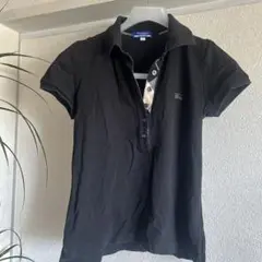 BURBERRY BLUE LABEL ポロシャツ ブラック サイズ38