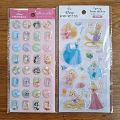 ディズニープリンセス ストーンシール エポキシラメシール 2種セット Seria
