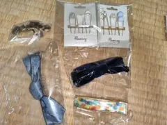 ヘアアクセサリー ヘアピン ヘアチャーム バレッタ等7点セット