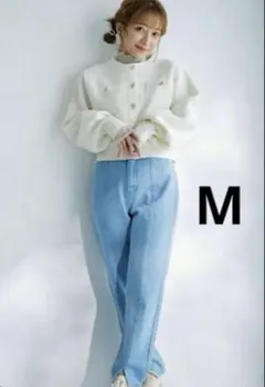 辻希美×しまむら アンジュシャルム パールデニム M 訳あり