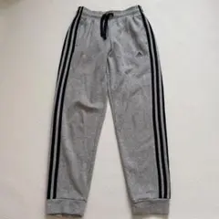 adidas キッズ スウェットパンツ ロングパンツ グレー 150 裏起毛