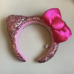 USJ ハローキティ ピンクスパンコールカチューシャ