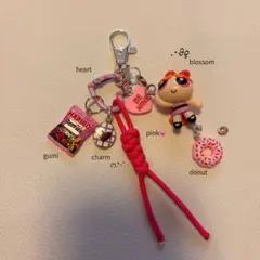 じゃらじゃらキーホルダー57 ピンク - メルカリ