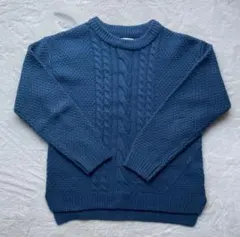 SHOO-La-RUE シューラルー ケーブルニット ケーブルセーター 青緑 M