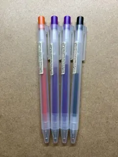 無印良品さらさらかけるゲルインキボールペン 4本セット