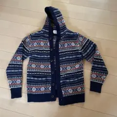 BEAUTY&YOUTH フード付きカーディガン M ネイビー