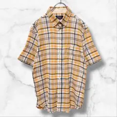 【POLO BRITISH COUNTRY SPIRIT】半袖コットンシャツ L