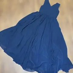 AbeyhouseDress　ネイビー Vネック ロングドレス