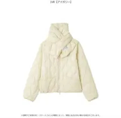 【新品未使用】emmi×TAIONリバーシブルダウン アイボリー