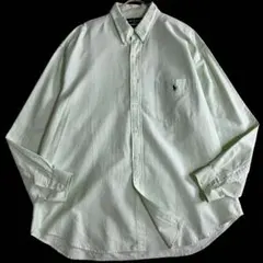 BIG SHIRT 90s RALPH LAUREN コットン 長袖シャツXL