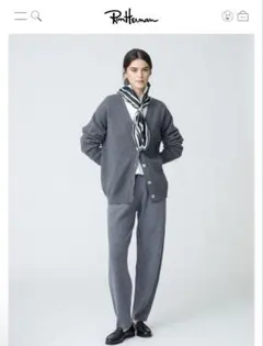 【新品タグ付き】DEMYLEE カシミヤ エルリックニットカーディガン　グレー