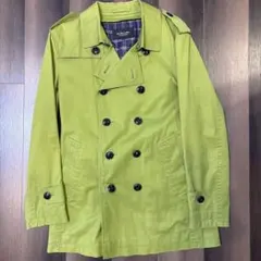 BURBERRY BLACK LABEL トレンチコート ライムグリーン M