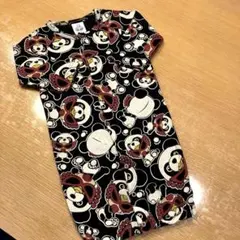 ヒステリックミニ パンダ柄　2way長袖ロンパース FREEサイズ