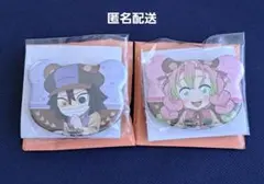 鬼滅の刃 実りの秋まつり くま缶バッジ 甘露寺蜜璃 伊黒小芭内　2点セット