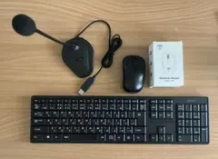 BUFFALO ワイヤレスキーボード＆マウス USBマイク セット 動作確認済のサムネイル