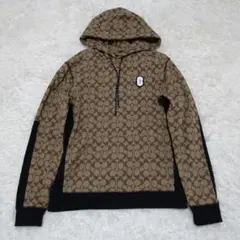 龍*真様 COACH （コーチ） ジグネチャー柄ジップパーカー 龍*真様 COACH （コーチ） ジグネチャー柄ジップパーカー - メルカリ
