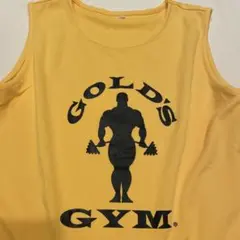 ゴールドジム　タンクトップ　イエロー　黄色　XL