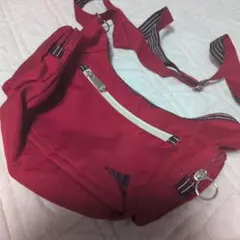 adidas 赤 ショルダーバッグ キャンバス