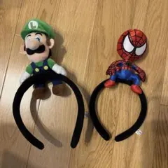 ルイージ スパイダーマン カチューシャセット
