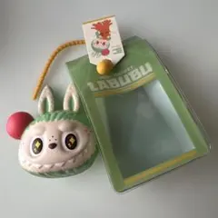 LABUBU ラブブ wackymart ぷにぷにチャーム グリーン スクイーズ