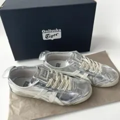 Onitsuka Tiger シルバー スニーカー　メキシコ66 24センチ onitsuka tiger☆MEXICO 66 SD シルバー スニーカー (onitsuka