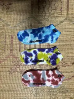 ニューバランス　靴下　新品　3枚組　25〜27 NB ダイダイ柄　ソックス