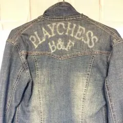 PLAYCHESS B&F デニムジャケット Gジャン Mサイズ ブルーネイビー