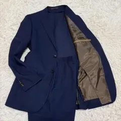 美品 PSFA A7 Lサイズ セットアップ スーツ ネイビー ストレッチ