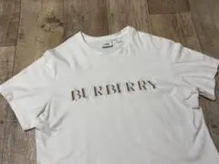 BURBERRY バーバリー ロゴ Tシャツ 白 メンズ 半袖 ノバチェック