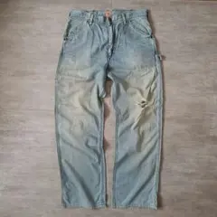 EDWIN エドウィン デニムペインターパンツ ワイド ジーンズ ワークパンツL