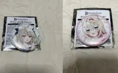 ホロライブ　ローソン　缶バッジ　セット フワワ　モココ