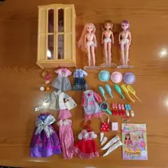 リカちゃん人形、衣装、小物、洋服ダンス まとめ売り (バラ売り可)