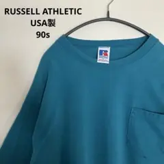 90s USA製 ラッセル HIGH COTTON ポケットTシャツのサムネイル
