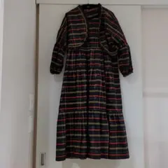 着物リメイク、ハンドメイド、ボレロとジャンパースカート、正絹紬