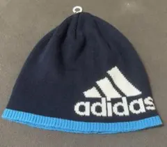 adidas ニット帽 OSサイズ ネイビー