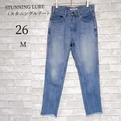 【STUNNING LURE】カットオフ デニムパンツ ブルー 26 日本製 Mのサムネイル