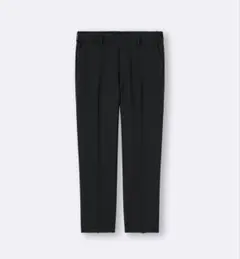 L ウォッシャブルテーパードトラウザーSW ブラック