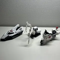 ミニカーセット バイクと重機