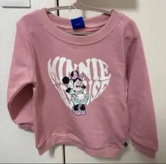 ミニーマウス トレーナー ピンク 100cm