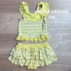 女の子用フリル付き水着 125cm