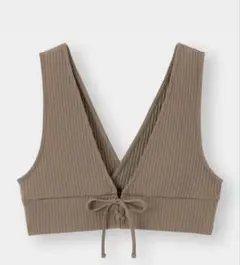 新品　2WAYレースアップビスチェ ブラウン