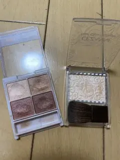 キャンメイク　アイシャドウ、セザンヌ　ハイライト