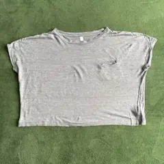 prit グレー ルーズフィットTシャツ（リネン100）のサムネイル
