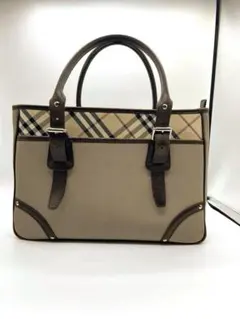 Burberry チェック柄 トートバッグ ベージュ
