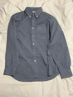 ユニクロ UNIQLO ブロードシャツ/チェック/ボタンダウン Sサイズ