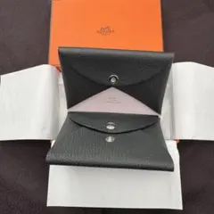 エルメス♢完全新品未使用♢人気色ノワール♢ シェーブル革 カルヴィ