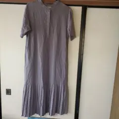 LEPSIM 薄紫 シャツワンピース 半袖
