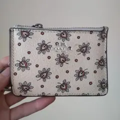 coach 花柄レザーコインケース キーケース　パスケース