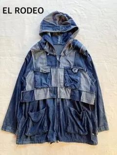 パッチワーク デニムジャケット